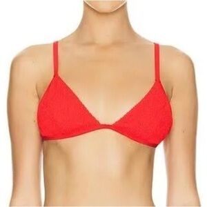 Good American NWT Bright Poppy Red 
Always Fits Perfect Fit Bikini Top Size 6!